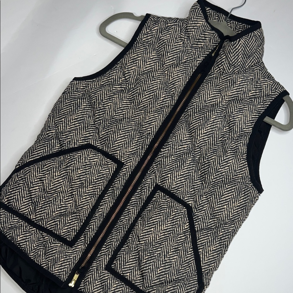 J.Crew Women’s Navy and Cream Patterned Vest XXS - Picture 4 of 8